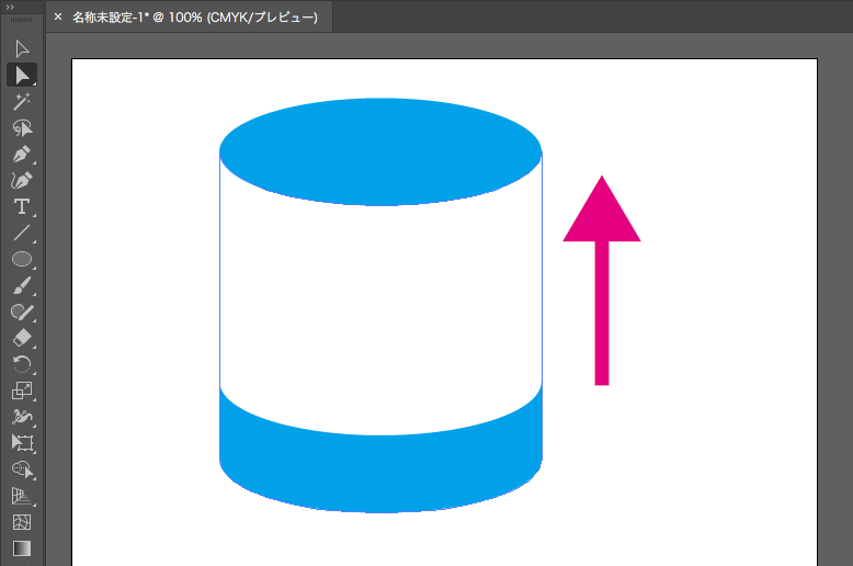 Illustrator_円柱の作り方